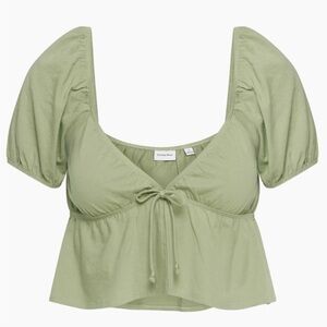 Aritzia Sunday Best Sage Kaia Top